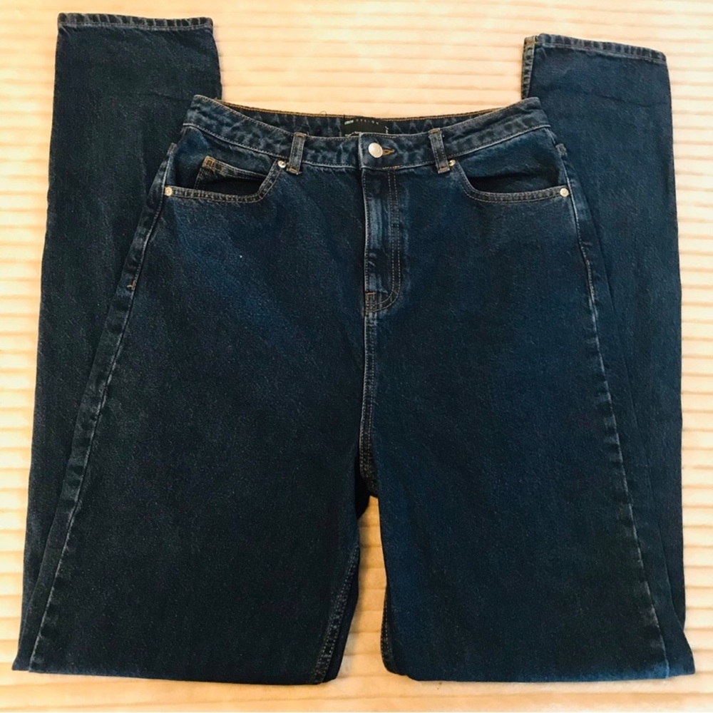 ASOS Design High Rise 100% Cotton Skinny Jeans Mom Jeans Size 30 TALL LONG